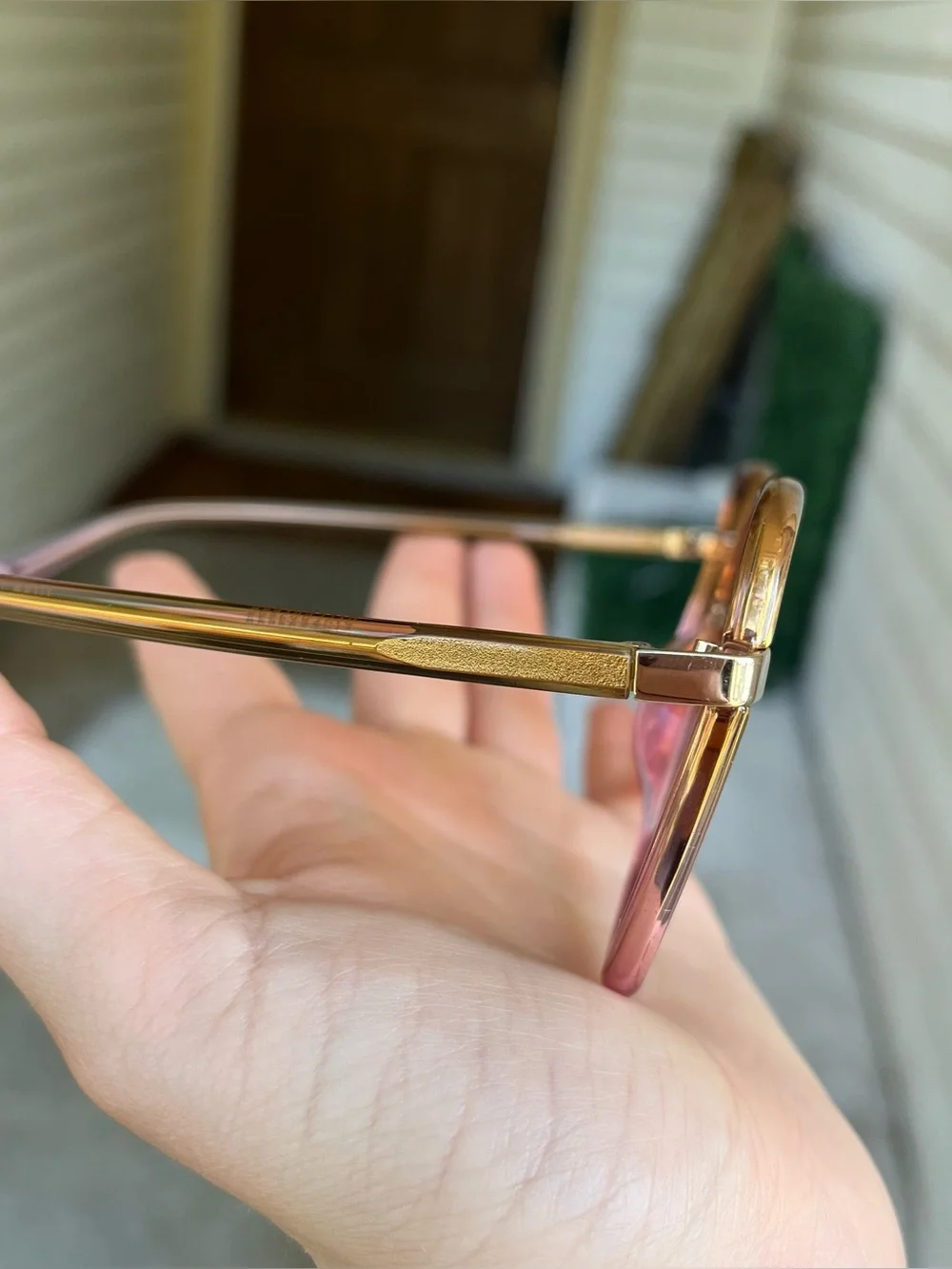 CHLOE Pink Yellow Gold Tortoise Oversized Sunglasses CH0031S